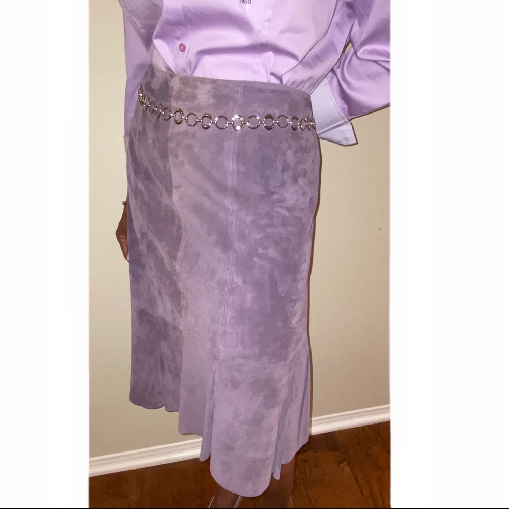 Ideology Purple Suede Skirt Size 22W - Picture 5 of 5
